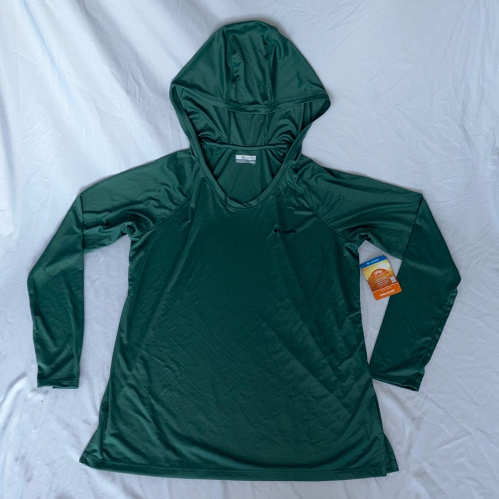 cute lake clark columbia hoodie in green!!
